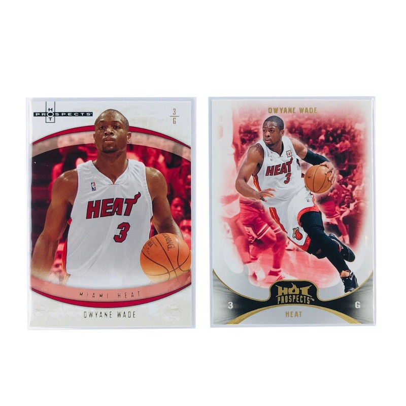 Dwyane Wade Miami Heat Fleer NBA 2 Card Hot Prospects Set