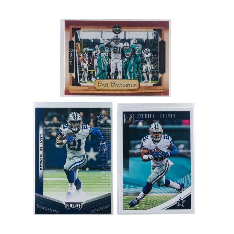 Ezekiel Elliot Dallas Cowboys Panini NFL 3 Card Insert Set