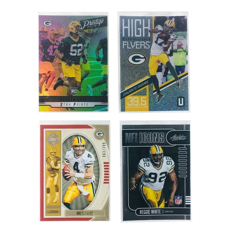 Green Bay Packers Panini NFL 4 Insert/Parallel Card Set