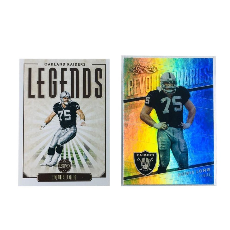 Howie Long Las Vegas Raiders Panini NFL 2 Card Insert Set