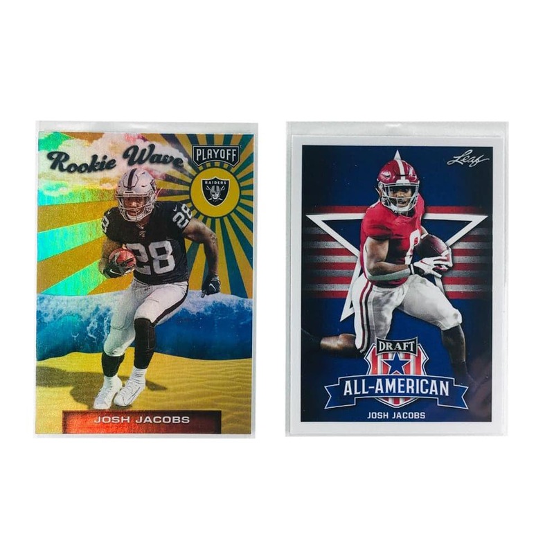 Josh Jacobs Las Vegas Raiders NFL 2 Mixed Card Rookie Set