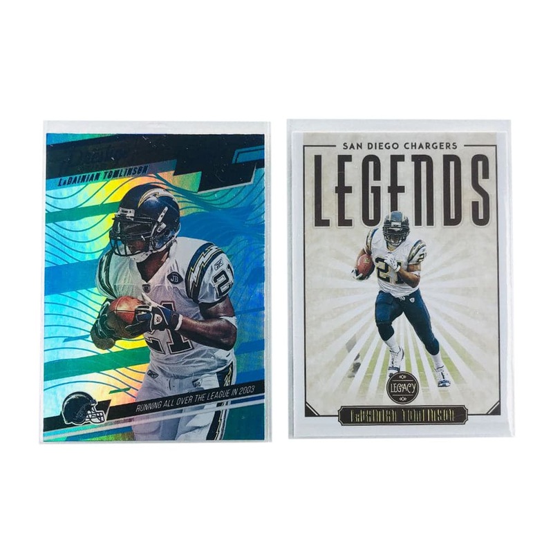 LaDainian Tomlinson Los Angeles Chargers NFL 2 Card Insert Set