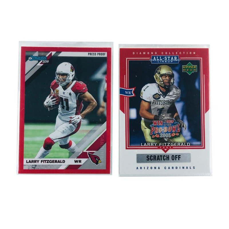 Larry Fitzgerald Arizona Cardinals NFL 2 Card Insert Set