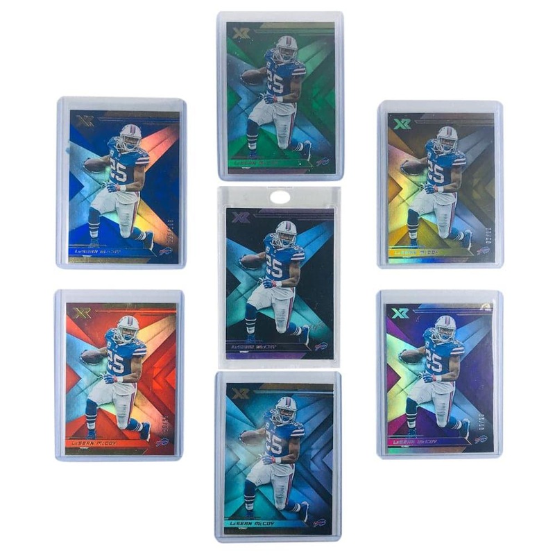 LaSean McCoy Buffalo Bills NFL 7 XR Rainbow Parallel Card Set incl 1/1