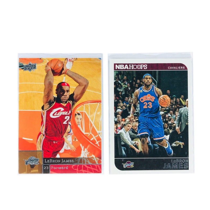 LeBron James Cleveland Cavaliers Panini/Upper Deck NBA 2 Card Set