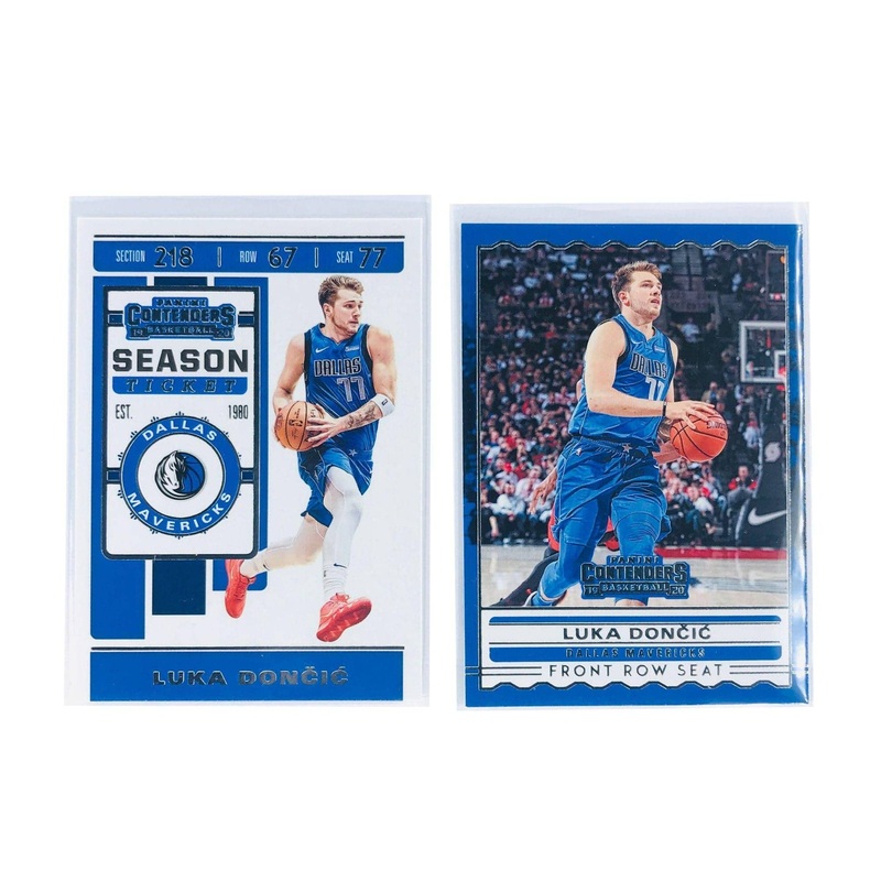 Luka Doncic Dallas Mavericks Panini NBA 2 Card Contenders Set