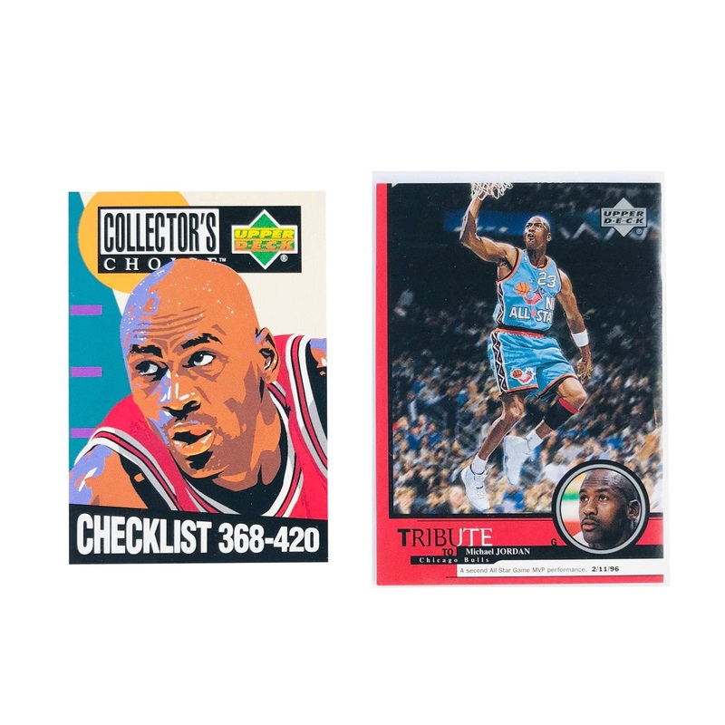 Michael Jordan Chicago Bulls Upper Deck NBA 2 Card Mix Set