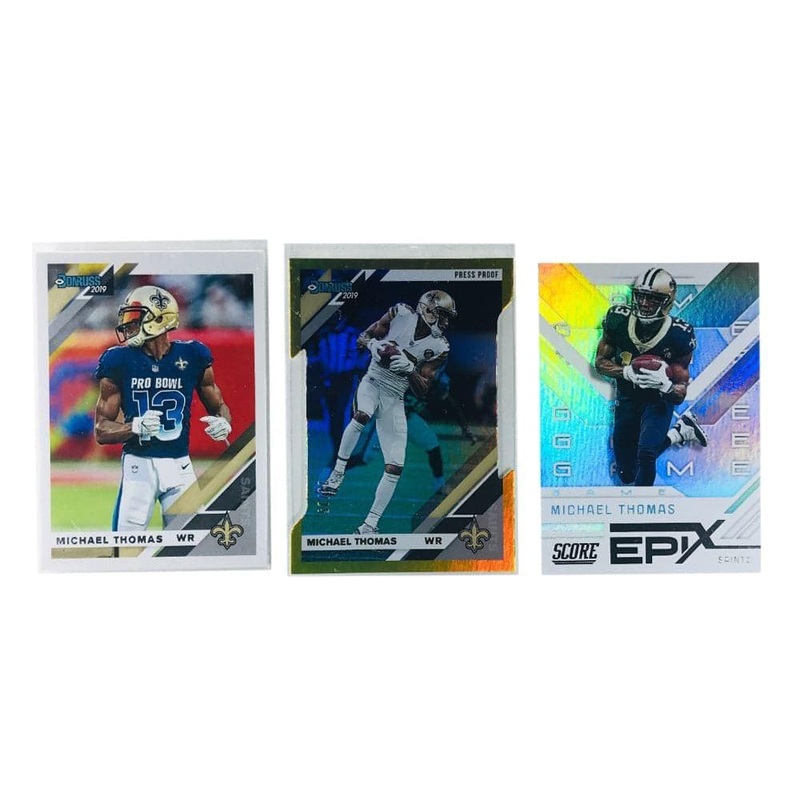 Michael Thomas New Orleans Saints 2019 Panini NFL 3 Insert Card Set