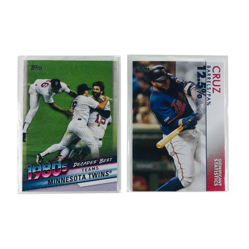 Minnesota Twins Topps 2020 MLB 2 Card Insert Set