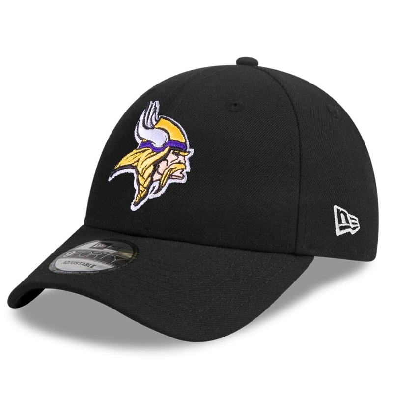 Minnesota Vikings New Era NFL Team 9FORTY Snapback Curve Hat – Black