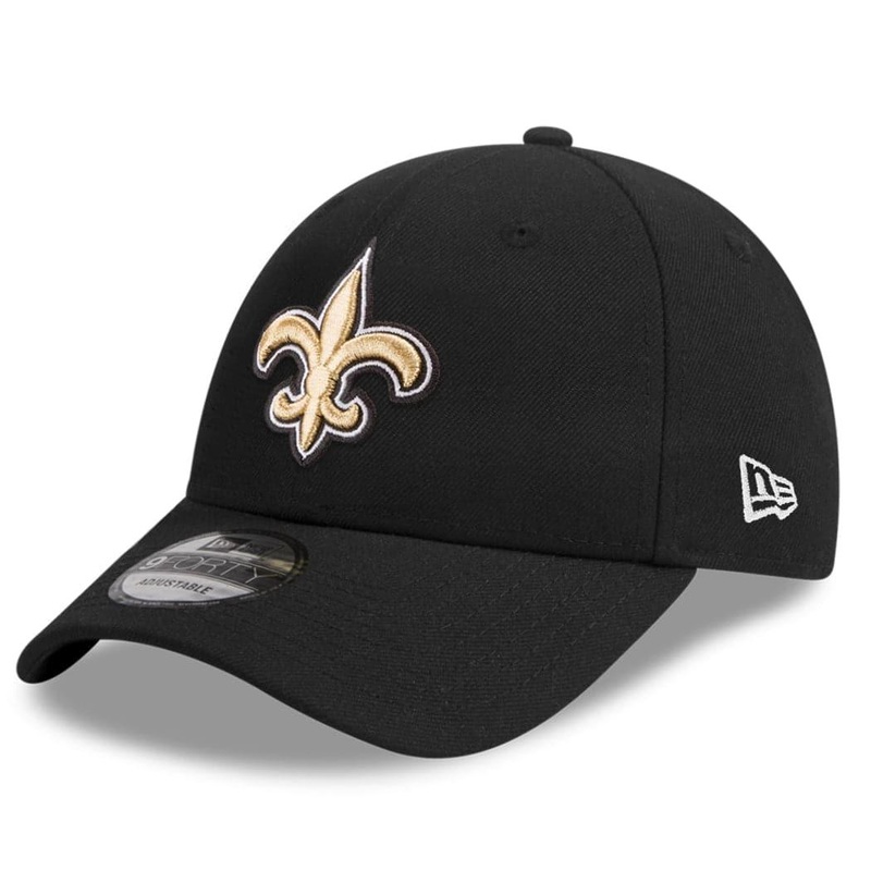 New Orleans Saints New Era NFL Team 9FORTY Snapback Curve Hat – Black