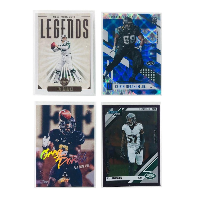 New York Jets Panini NFL 4 Numbered/Insert/Parellel Card Set