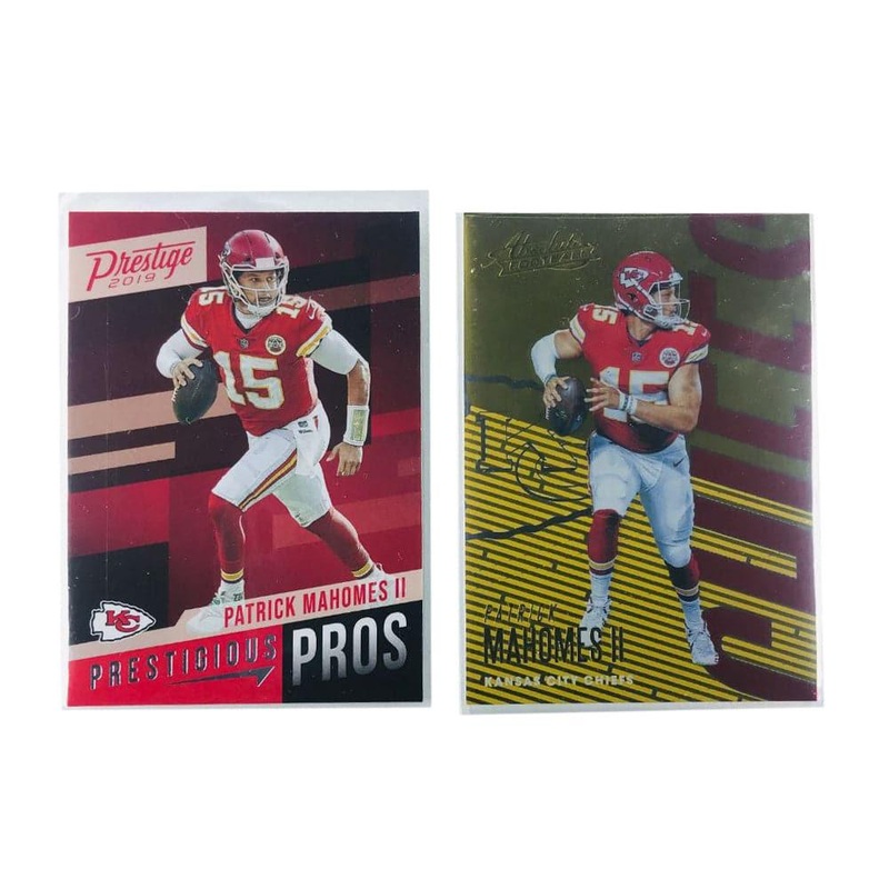 Patrick Mahomes Kansas City Chiefs Panini NFL 2 Card Mixed Set
