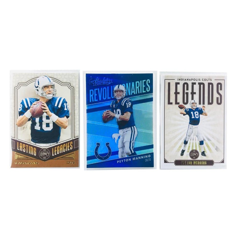 Peyton Manning Indianapolis Colts Panini NFL 3 Insert Card Set