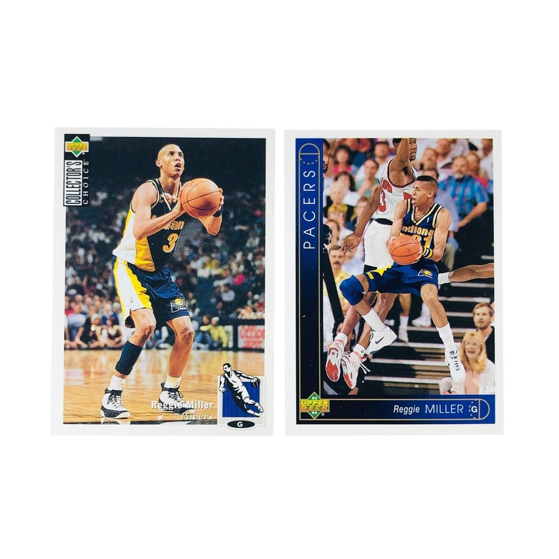 Reggie Miller Indiana Pacers Upper Deck NBA 2 Base Card Set