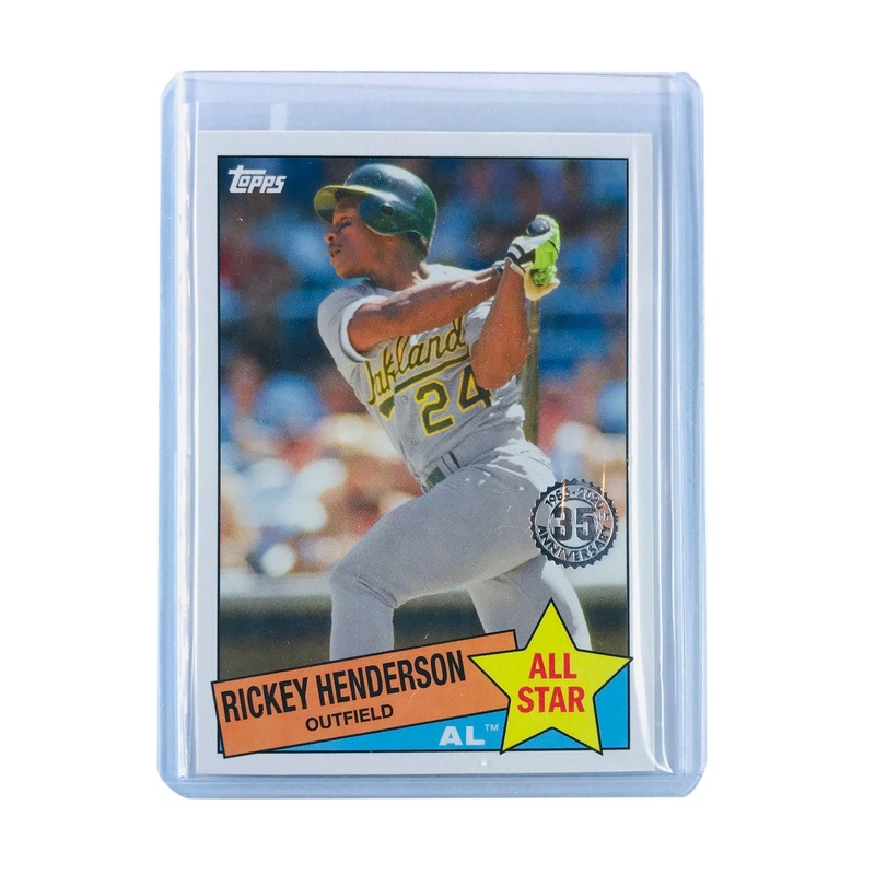 Rickey Henderson Oakland Athletics Topps 2020 MLB 1985 All Star Insert Card