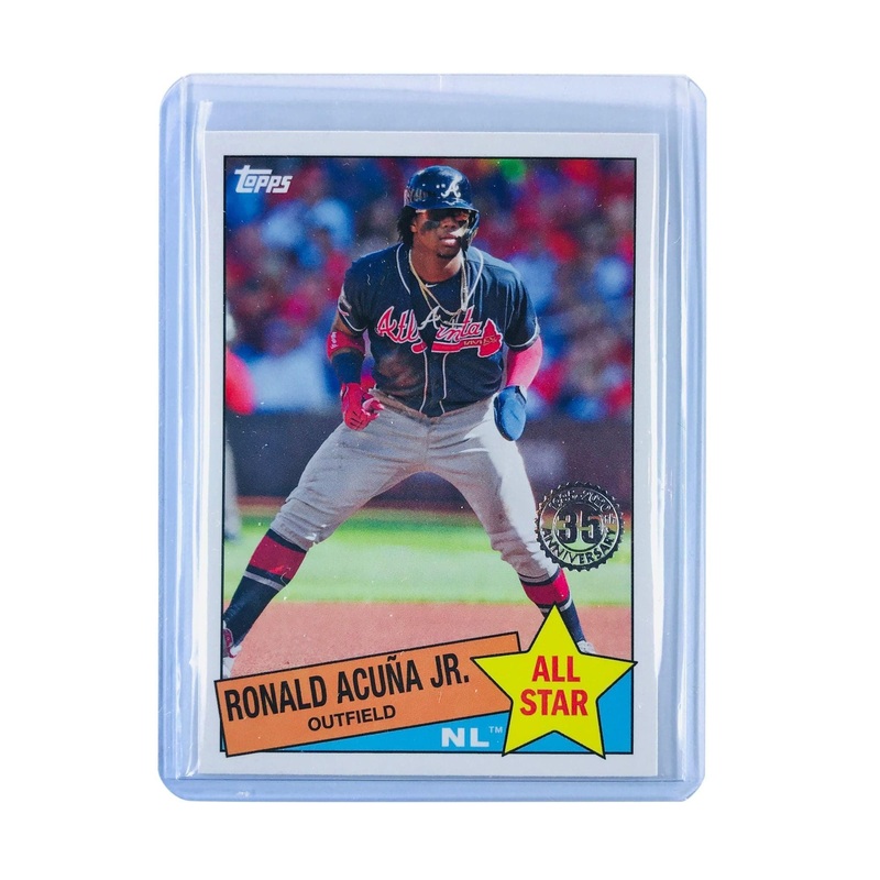 Ronald Acuna Jr Atlanta Braves Topps 2020 MLB 1985 All Star Insert Card