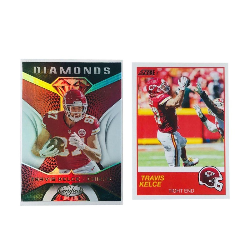 Travis Kelce Kansas City Chiefs Panini NFL 2 Card Mixed Set