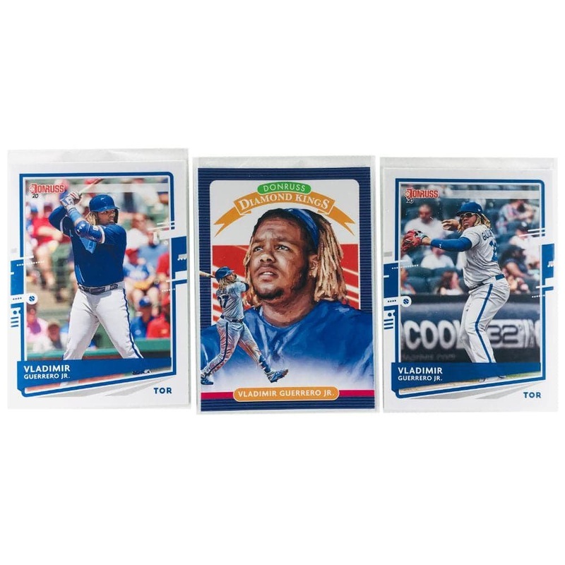 Vladimir Guerrero Jr Toronto Blue Jays 2020 Panini MLB 3 Card Set