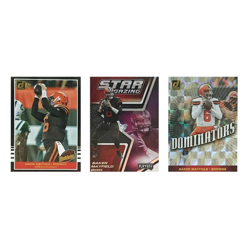 Baker Mayfield Cleveland Browns Panini NFL 3 Insert Card Set