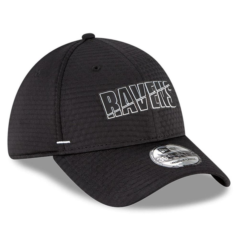 Baltimore Ravens New Era NFL 2020 Summer Sideline 39THIRTY Flex Fit Curve Hat – Black