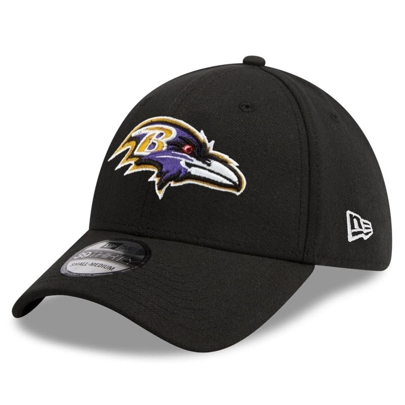 Baltimore Ravens New Era NFL Team 39THIRTY Curve Hat – Black