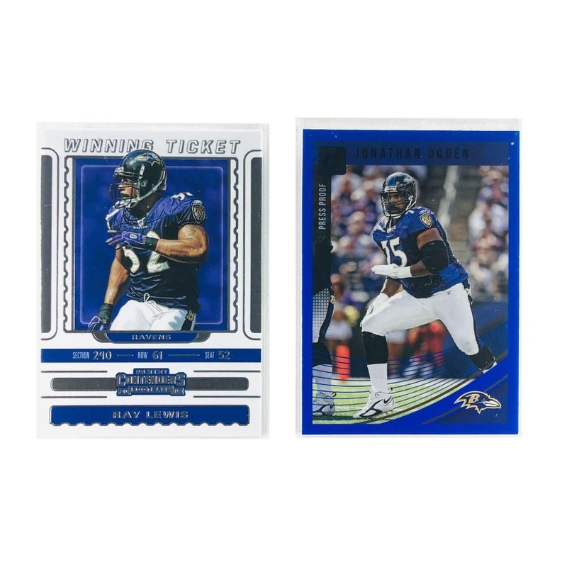 Baltimore Ravens Panini NFL Legends Inserts 2 Trading Card Set