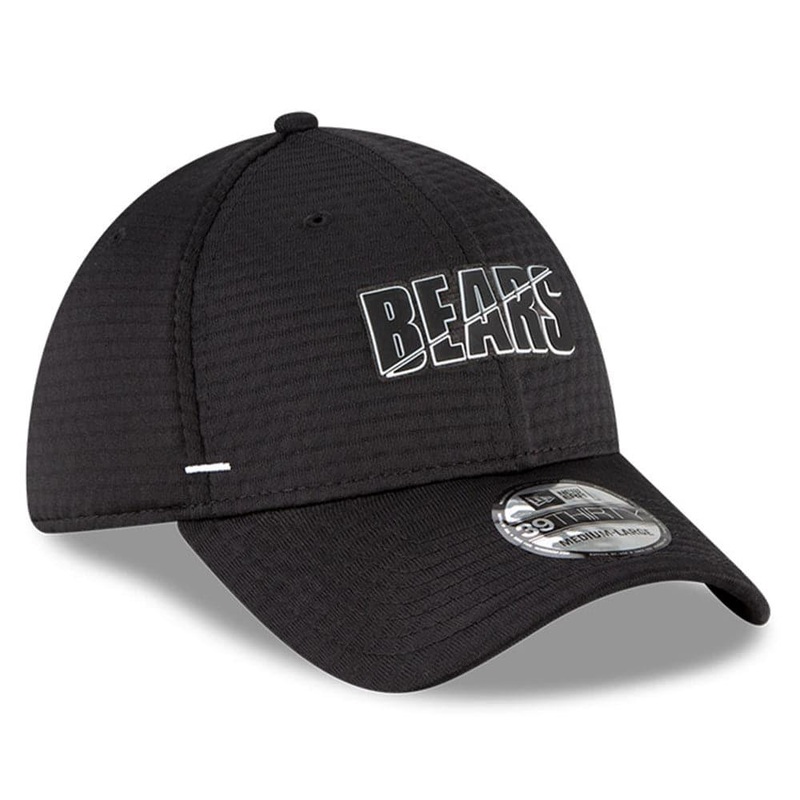 Chicago Bears New Era NFL 2020 Summer Sideline 39THIRTY Flex Fit Curve Hat – Black