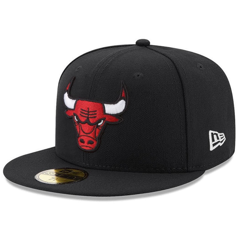 Chicago Bulls New Era NBA Team 59FIFTY Fitted Hat – Black