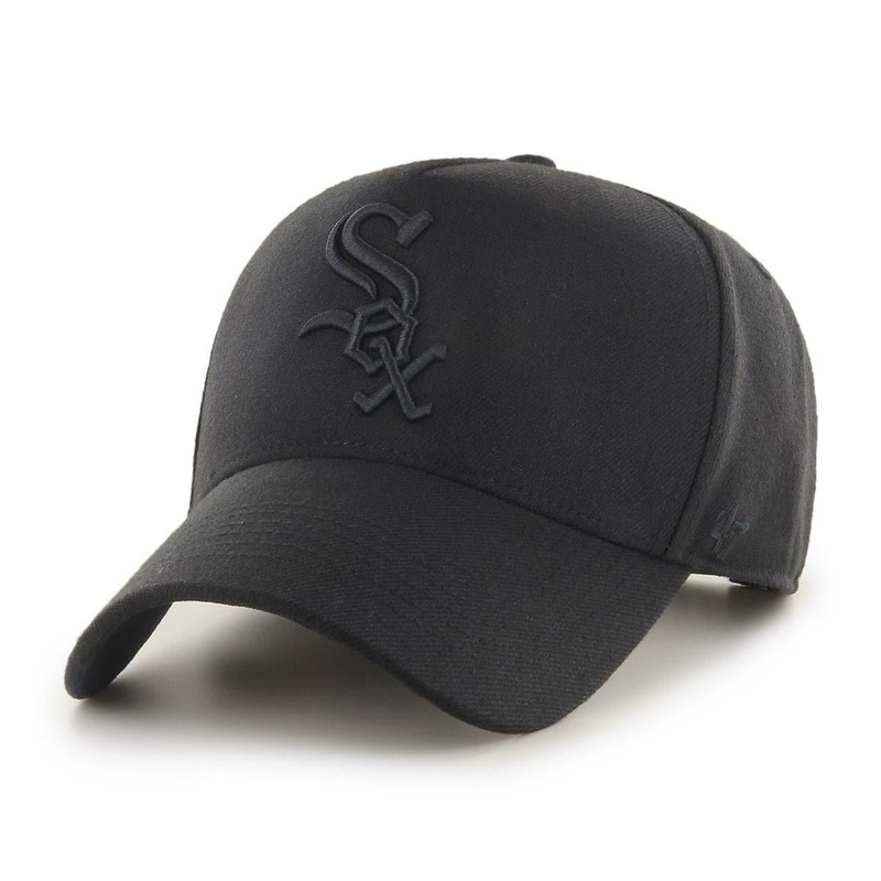 Chicago White Sox ’47 MLB Black On Black MVP DT Pinch Curve Snapback Hat