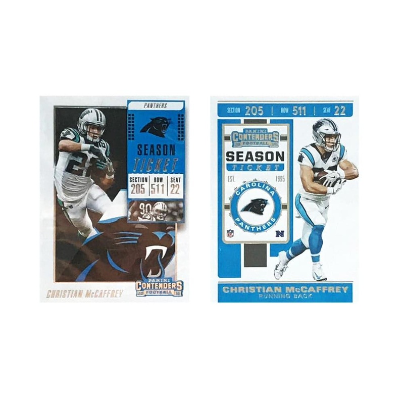 Christian McCaffrey Carolina Panthers Panini NFL 2 Card Contenders Set