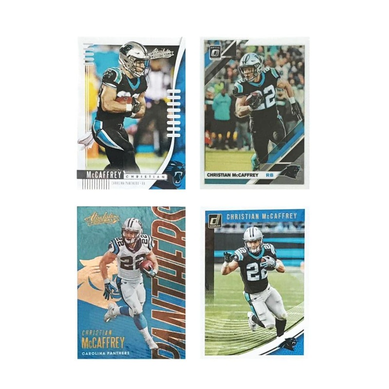 Christian McCaffrey Carolina Panthers Panini NFL 4 Base Card Set