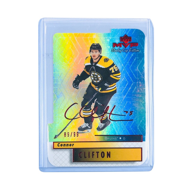 Connor Clifton Boston Bruins 2019-20 MVP NHL /99 Auto Stanley Cup 146 Card