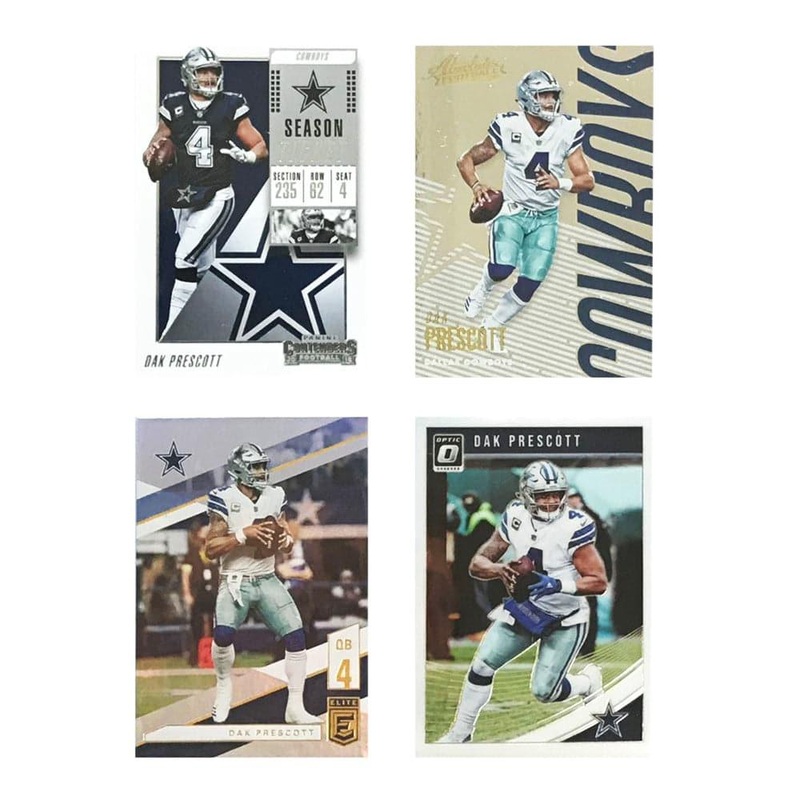 Dak Prescott Dallas Cowboys Panini NFL 4 Premium Card Set