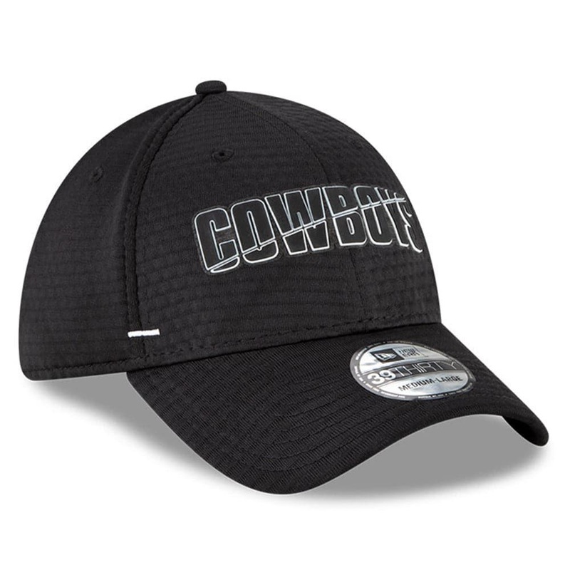 Dallas Cowboys New Era NFL 2020 Summer Sideline 39THIRTY Flex Fit Curve Hat – Black
