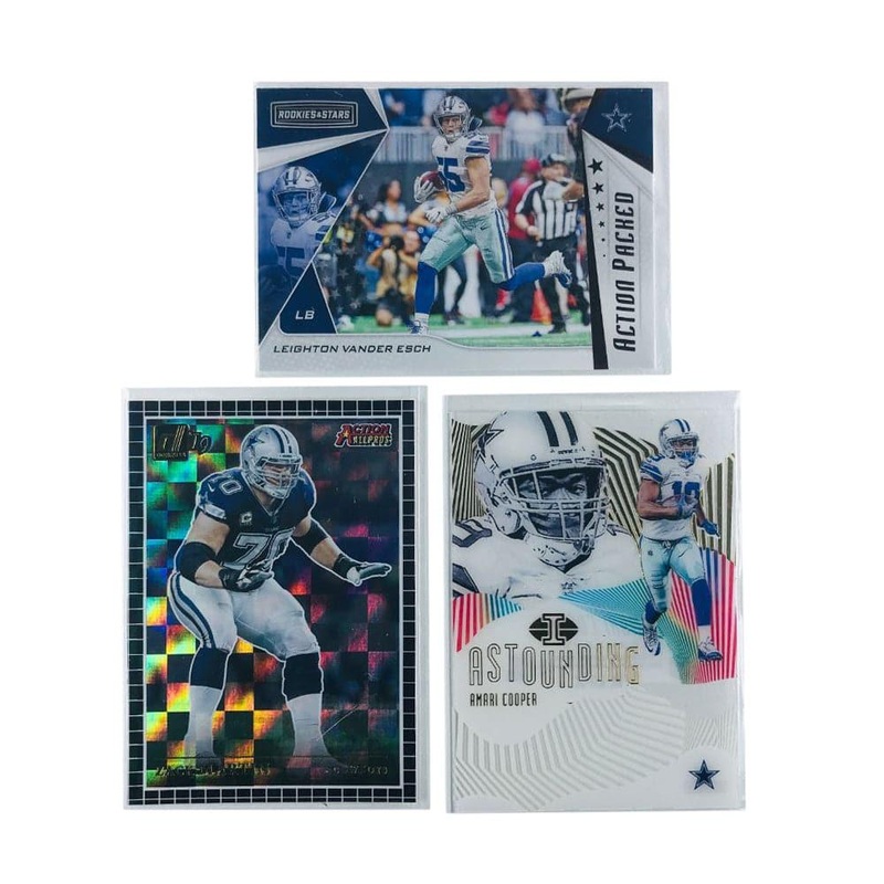 Dallas Cowboys Panini NFL 3 Card Insert Trading Card Set