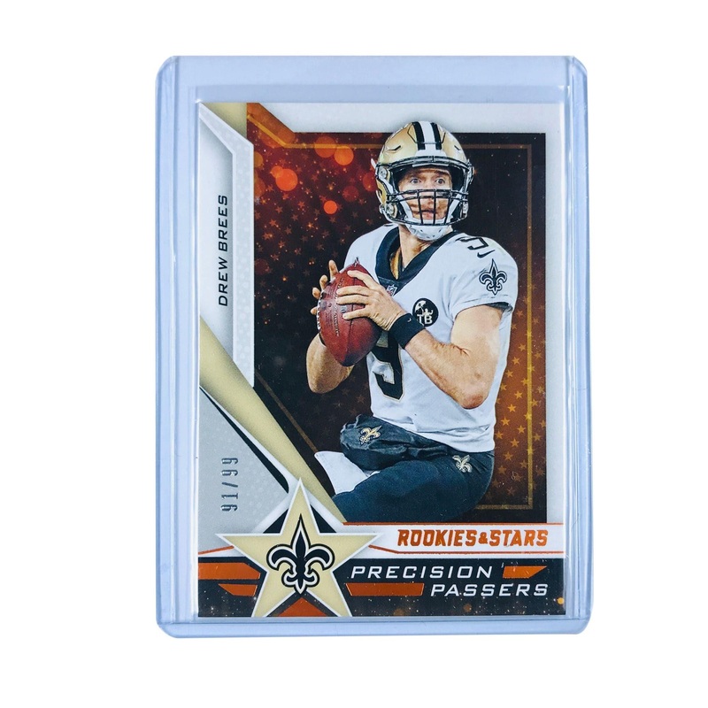 Drew Brees New Orleans Saints 2019 Panini Rookies Stars NFL /99 Card