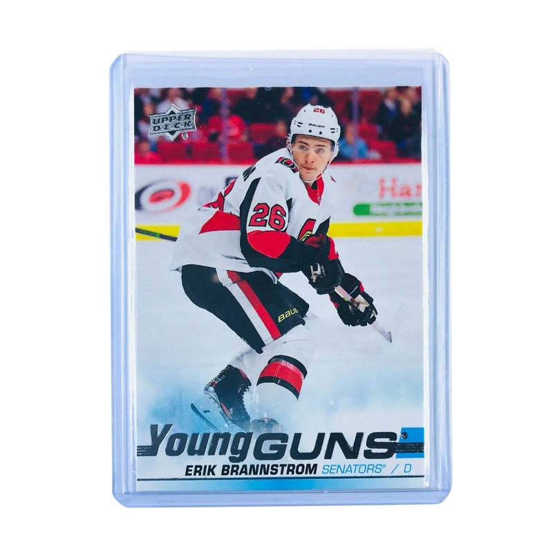 Erik Brannstrom Ottawa Senators 19-20 Upper Deck Series 2 NHL Young Guns Card