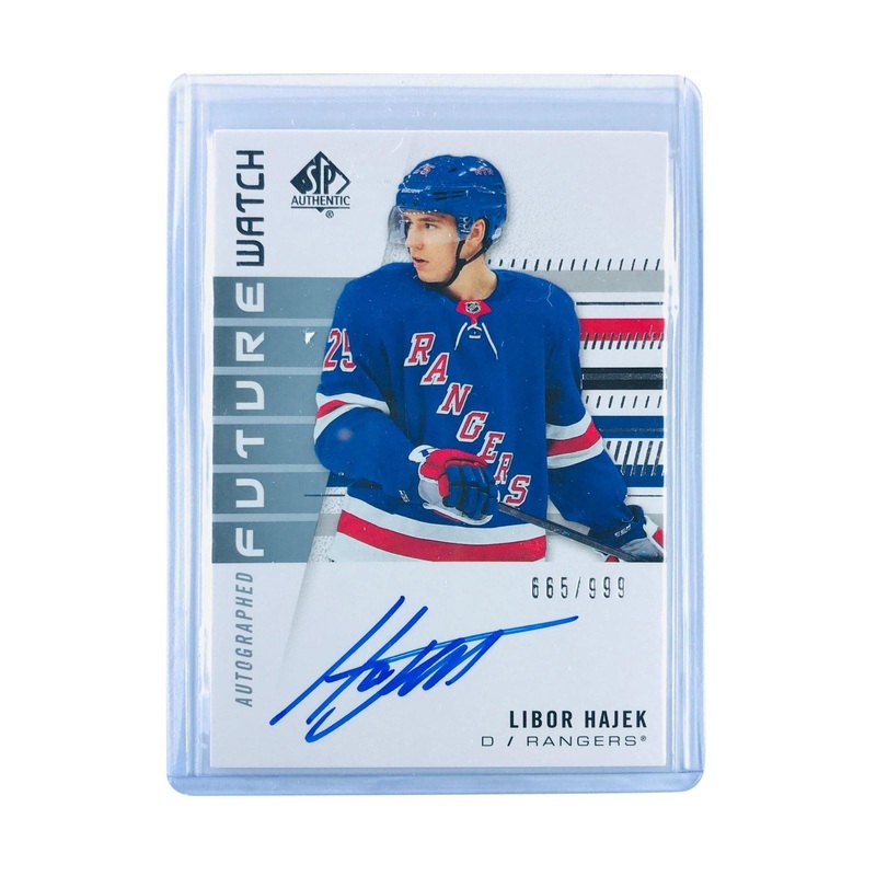 Libor Hajek New York Rangers 19-20 Upper Deck SP NHL Future Watch Auto /999 Card
