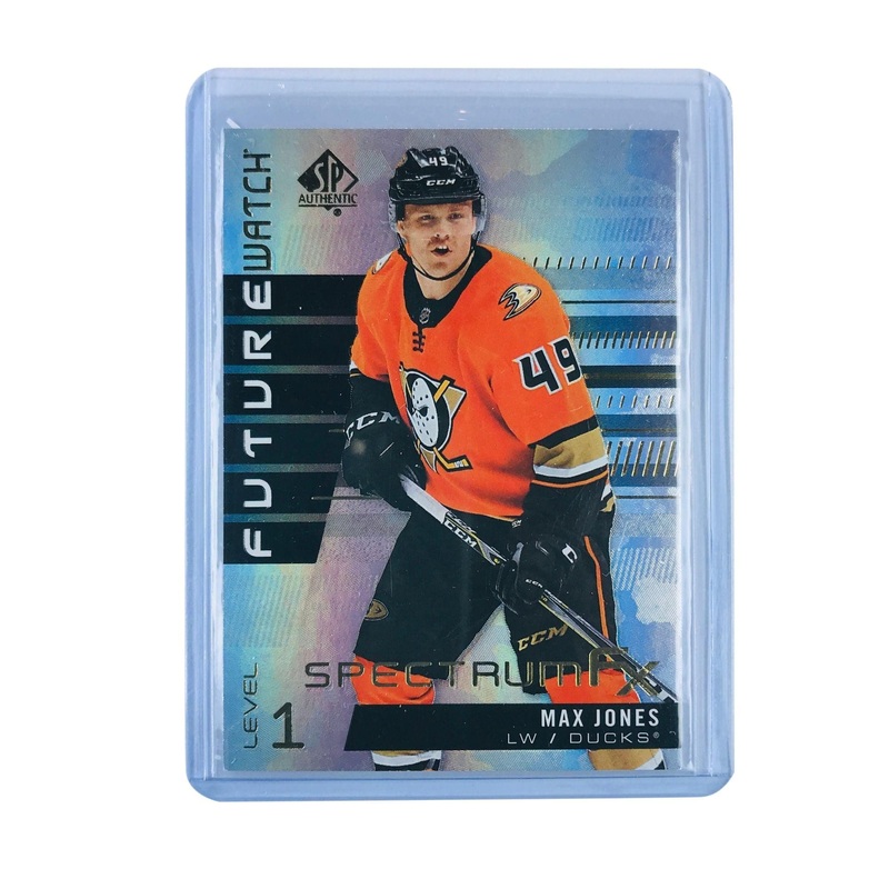 Max Jones Anaheim Ducks 2019-20 SP Authentic NHL Future Watch Sprectrum FX Card