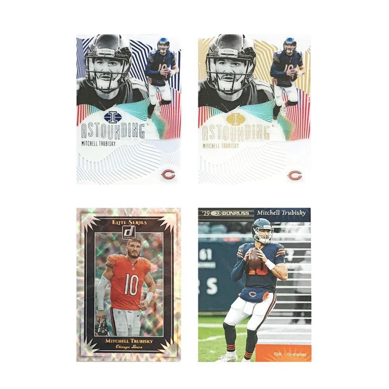 Mitchell Trubisky Chicago Bears Panini NFL 4 Insert Card Set