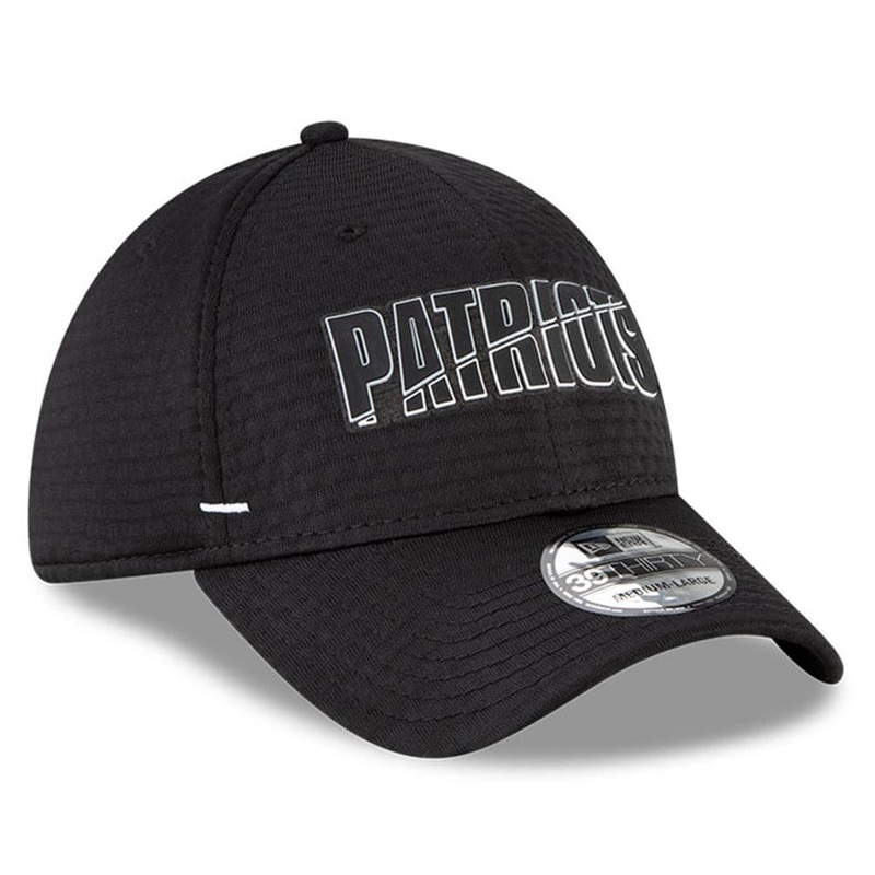 New England Patriots New Era NFL 2020 Summer Sideline 39THIRTY Flex Fit Curve Hat – Black