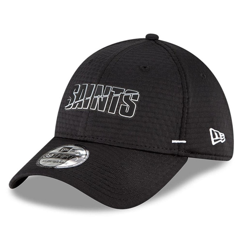New Orleans Saints New Era NFL 2020 Summer Sideline 39THIRTY Flex Fit Curve Hat – Black