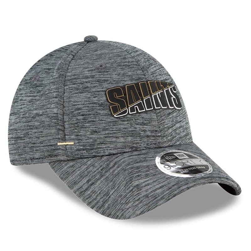 New Orleans Saints New Era NFL 2020 Summer Sideline 9FORTY Snapback Curve Hat – Heather