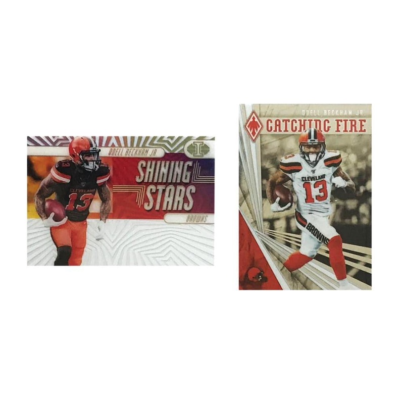 Odell Beckham Jr. Cleveland Browns Panini NFL 2 Insert Card Set