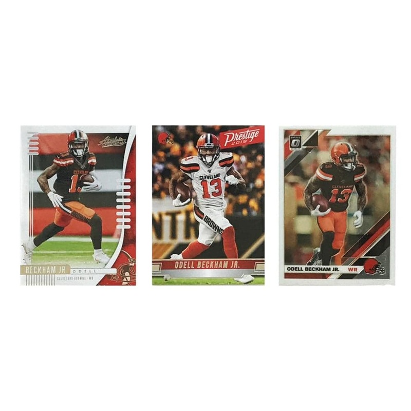 Odell Beckham Jr. Cleveland Browns Panini NFL 3 Base Card Set