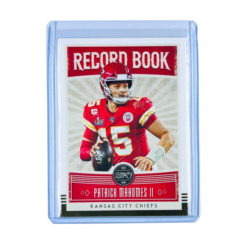 Patrick Mahomes Kansas City Chiefs 2020 Panini Legacy NFL Record Book Card