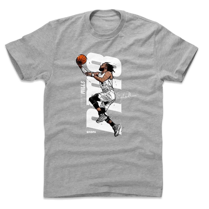 Patty Mills San Antonio Spurs 500 Level NBA Vertical T-Shirt – Grey