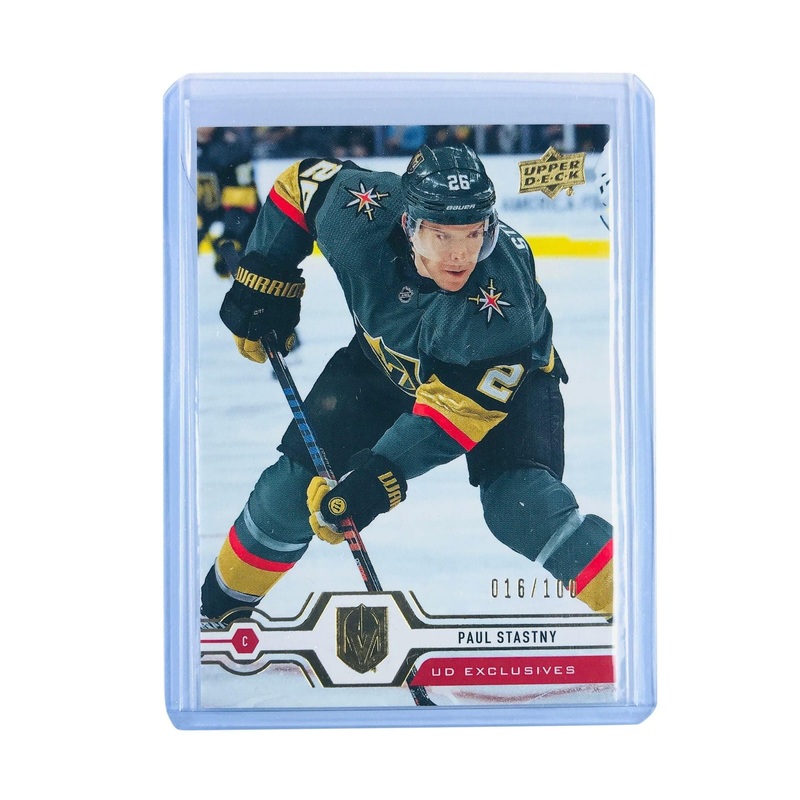 Paul Stastny Vegas Golden Knights 19-20 Upper Deck Series 1 NHL /100 194 Card