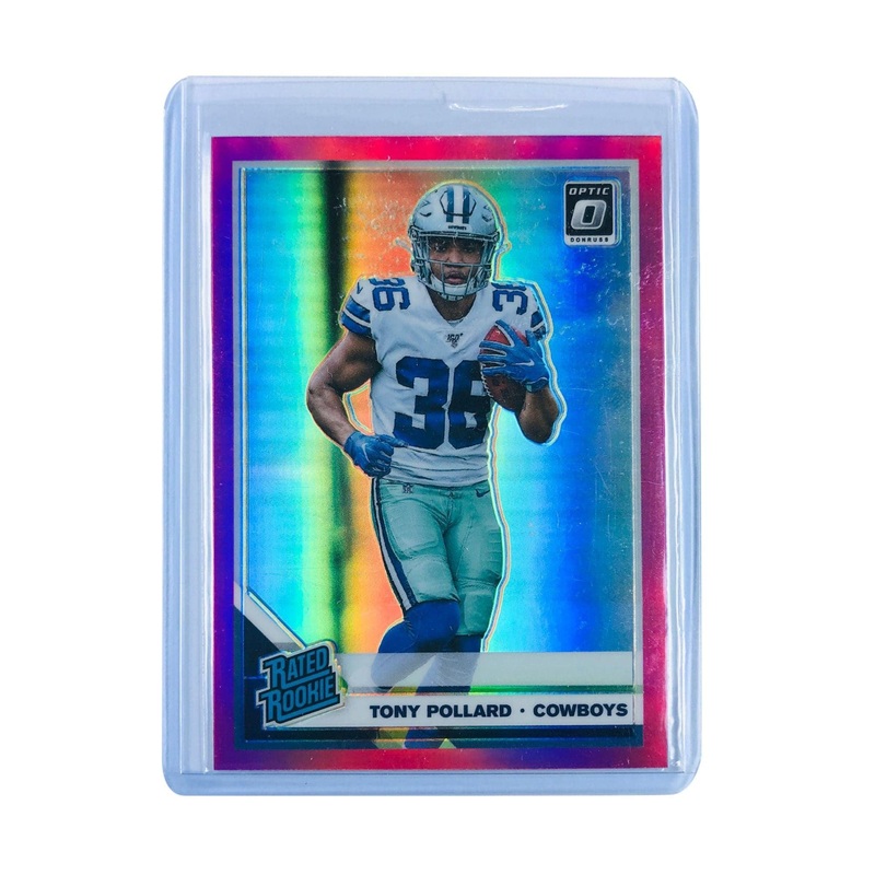 Tony Pollard Dallas Cowboys 2019 Panini Optic NFL Pink Rookie 187 Card